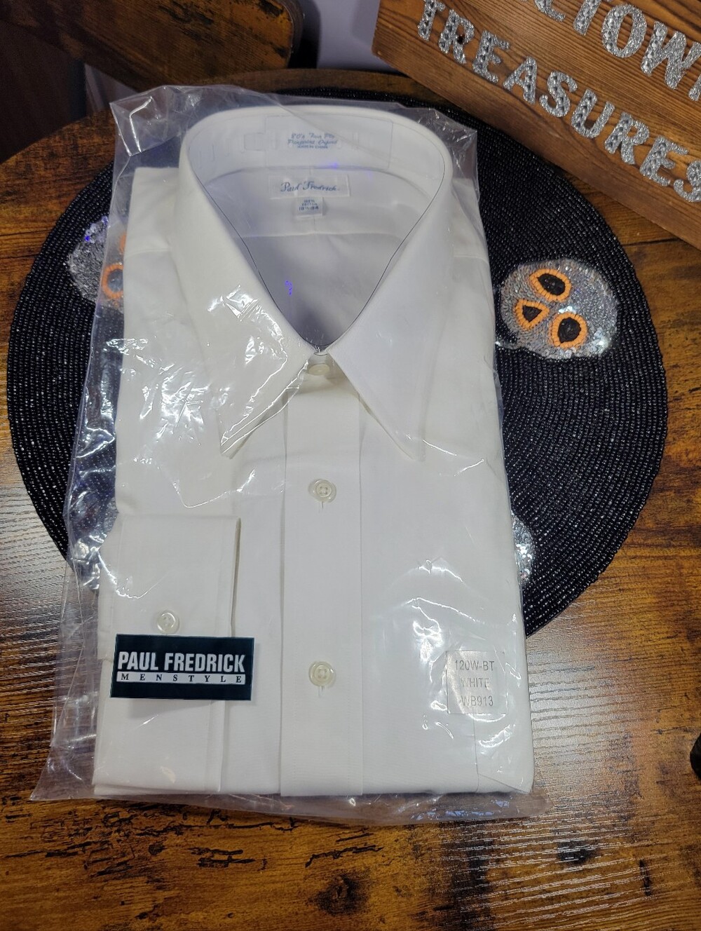 Paul Fredrick White Dress Shirt - Classic Point Collar